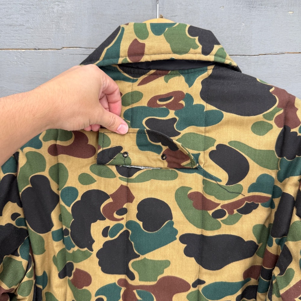 Vintage Hollofil 808 Hunting Jacket Duck Camo Insulated Utility Medium - Picture 7 of 8